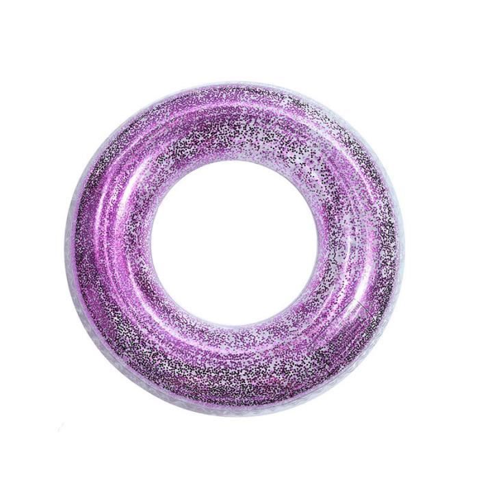 Leisei - Bouée Gonflable Paillette Anneau De Natation, Bouée De Piscine Flotteur De Piscine Pour Enfants Et Adulte Bouee Transparente Paillettes 33135 B