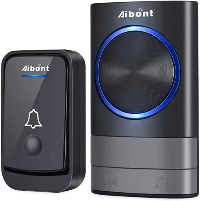 Blanche Sonnette Sans Fil, Kit Carillon De Porte électrique à Auto