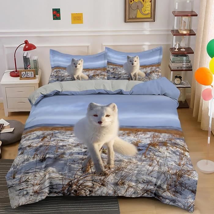 WXLWHR Housses Pour Coussins Arctic Renard Lot De 2, Coucher