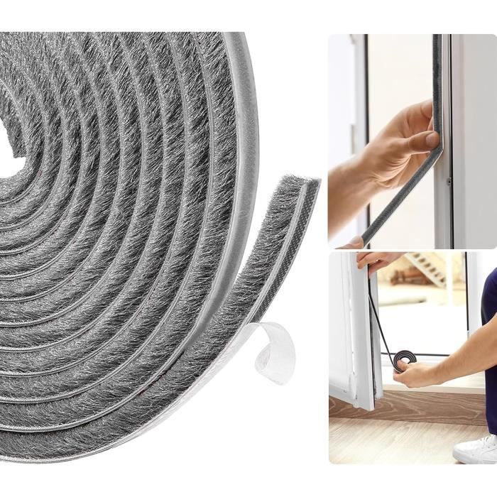 Joint Fenetre Isolation Thermique Et Phonique Autocollante, Bande D Bande De Joint Fenetres Coulissante Gris 2m 97297150