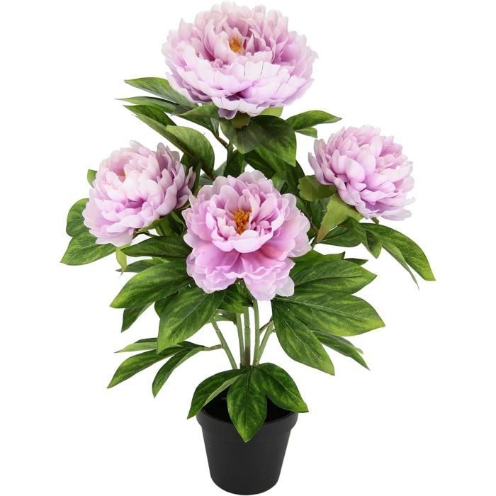 Bouquet Pivoines Hortensias Artificiels MZMing - 2 Pièces En Soie, Réalistes - Décoration Table Mariage Maison