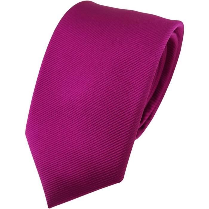 Cravate de luxe pour homme Motif floral, Magenta/violet, taille