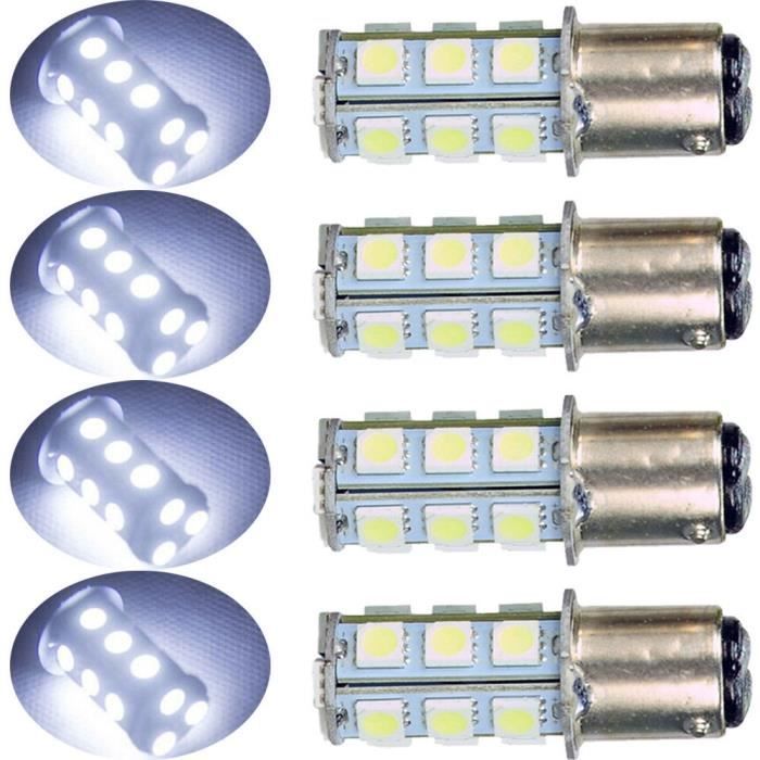 2x Adaptateur Douilles BAY15D 1157 - Support Ampoules Frein Clignotant Voiture