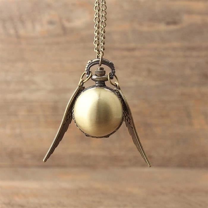 Montre De Poche Mécanique Transparente En Verre - Squelette Visible Avec Chaîne Pendentif - Remontage Manuel - Homme Femme - Style Rétro