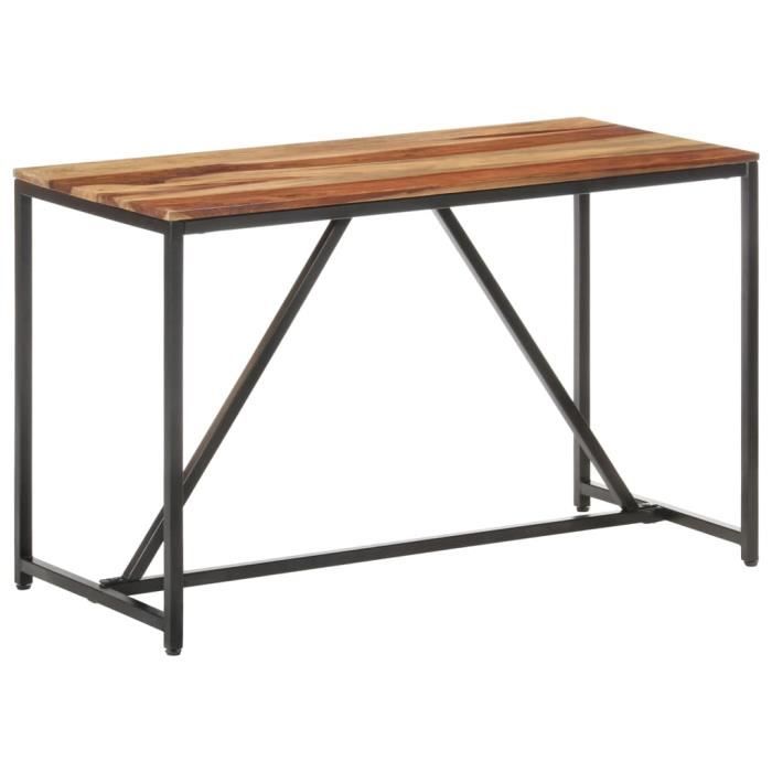 pop - market table de salle à manger 120x60x76 cm bois solide,haut de gamme®zlnflo®
