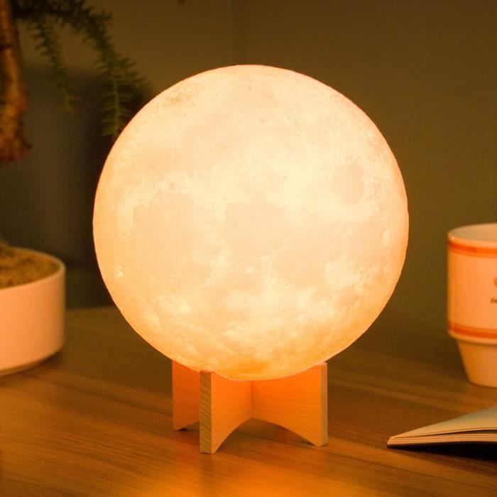 Lampe De Lune En Lévitation, Lumière De Lune Flottante 3D Spinning Led