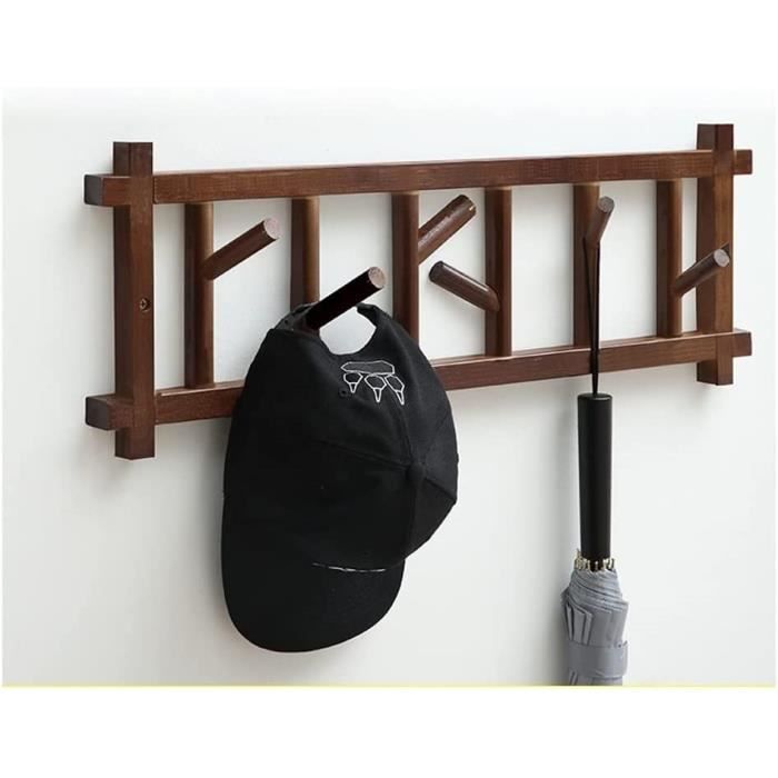 Support Mural Pour Casquettes - 2 Pièces - Adhésif Puissant Ou Vis - Range Jusqu'à 20 Casquettes - Gain De Place