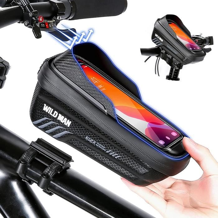 Support Vélo Téléphone Etanche, Sacoche Vélo pour Guidon de Vélo VTT Moto  avec Housse Transparante Ecran Tactile Rotation 360°,Rouge - Cdiscount Sport
