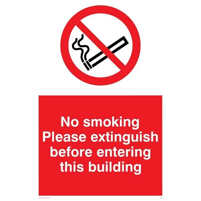 Zweisprachiges Rauchverbot-Schild – Walisisch/englisch, Kunststoff, 300x200 Mm