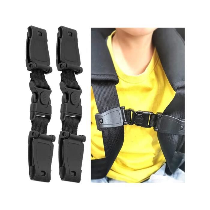 Clip de Sangle Enfant Auto 2 Pièces Clip Ceinture Siege Auto Pince