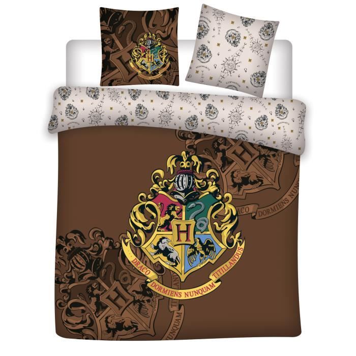 Parure de lit - Housse de couette Harry Potter en coton - 2 Personnes