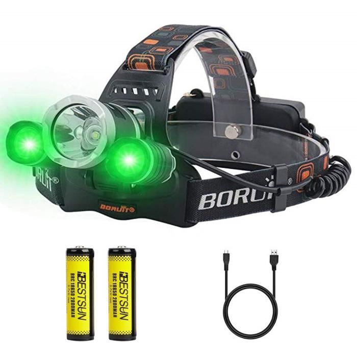 Imperméable 5000LUMENS T6 LED Phare Lampe Torche de tête Travail Lumière