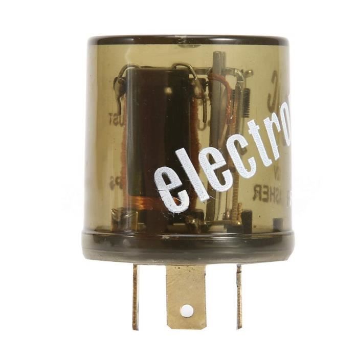 Relais Clignotant Électronique 12V 3 Broches VGOL - Compatible Jaguar, Fiat, Lotus - Lot De 2