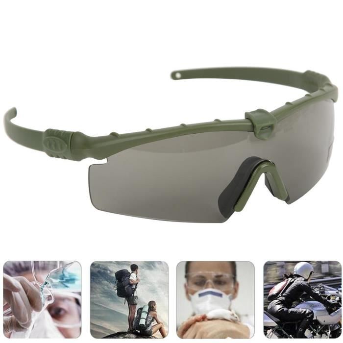 Atyhao protection oculaire militaire Lunettes militaires coupe-vent et  coupe-vent Lunettes tactiques Protection des yeux de tir - Cdiscount Auto