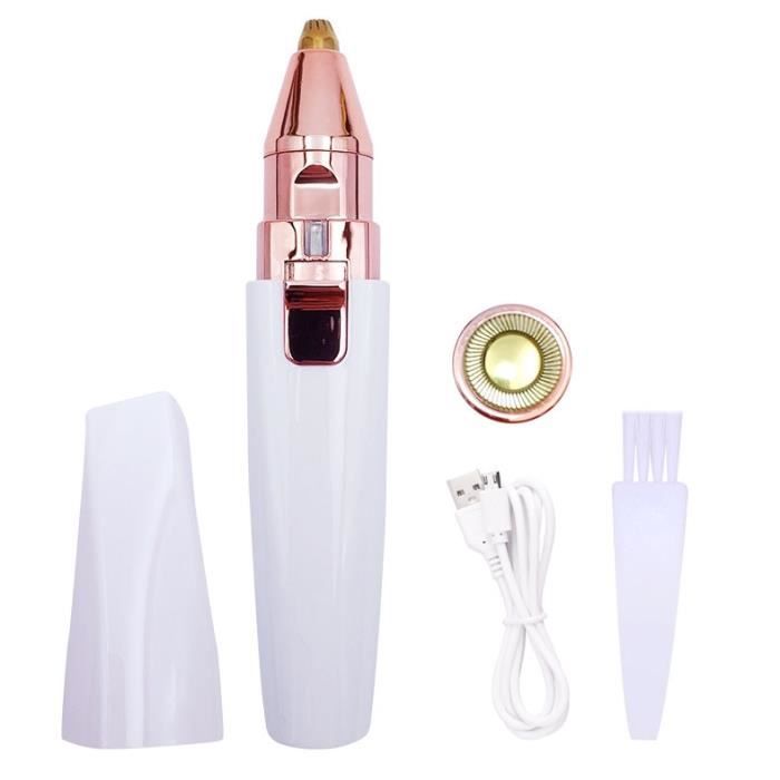Mini Épilateur Électrique Portable Pour Sourcils Et Visage - Sans Fil, Alimentation Sur Pile
