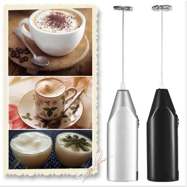 Tasse à café,Mousseur à lait électrique cuisine boisson mousseur fouet  mélangeur agitateur café Cappuccino crémier fouet mousseux