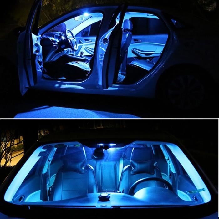 C classe W203 -10PCS - Kit d'éclairage intérieur, ampoule pour Mercedes benz - glace bleue