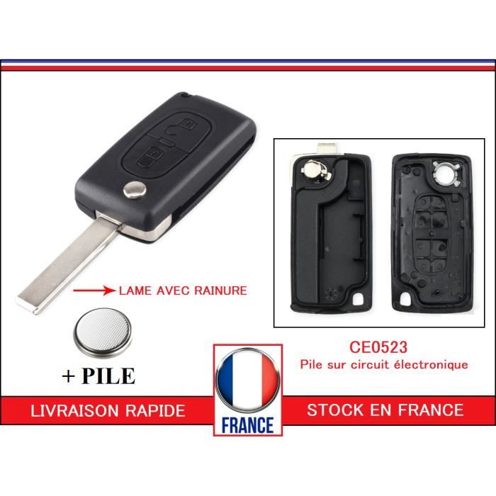 Coque De Clé (bouton Phare) Pour Citroën C4, C5, C6, C4 Picasso - Remplacement