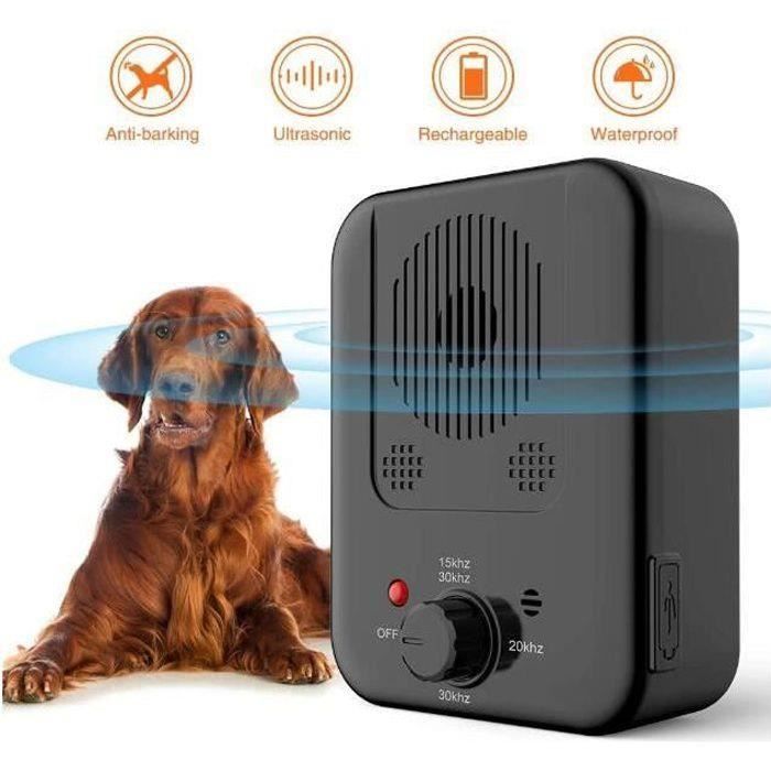 Ultrason Anti-Aboiement Chien, Boîte Automatique Portable Anti-Aboiement Voisin, Ultrason Repulsif Chien Rechargeable Avec Portée De 33 Pieds, Pour Les Petits Et Grands Chiens