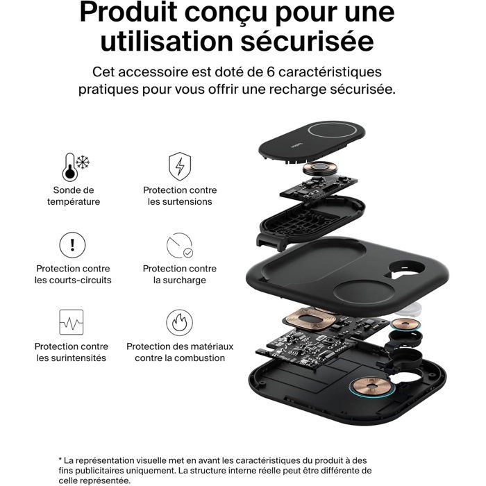 Chargeur induction 2en1 - vue 3