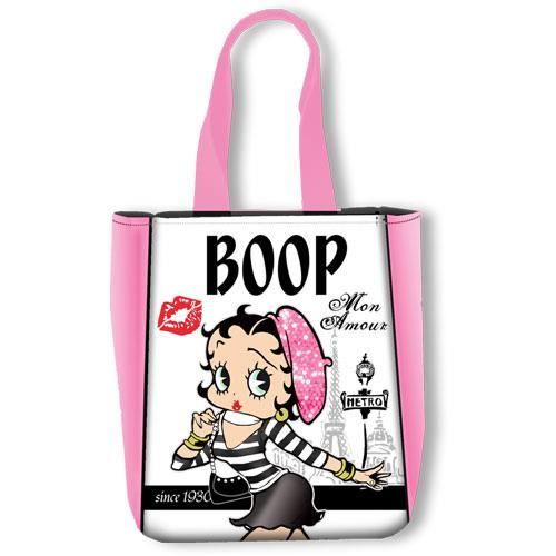 BETTY BOOP - Sac ?� main shopping rose Betty Paris Rose - Cdiscount Bagagerie - Maroquinerie