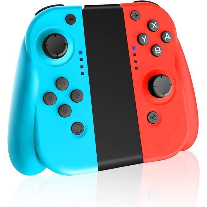 Manettes pour Nintendo Switch/Switch Lite/Pro Joy con Contrôleurs de jeu  compatible pour Console Nintendo Switch-Rouge Bleu - Cdiscount Informatique