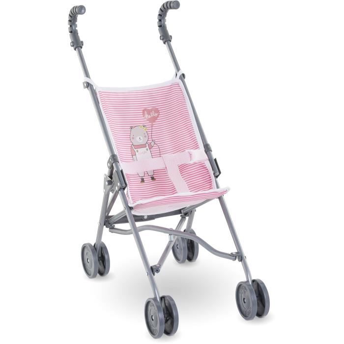 Accessoire poupon COROLLE Poussette canne rose pour poupon 30 36 et 42cm Des 3 ans Cdiscount Jeux Jouets