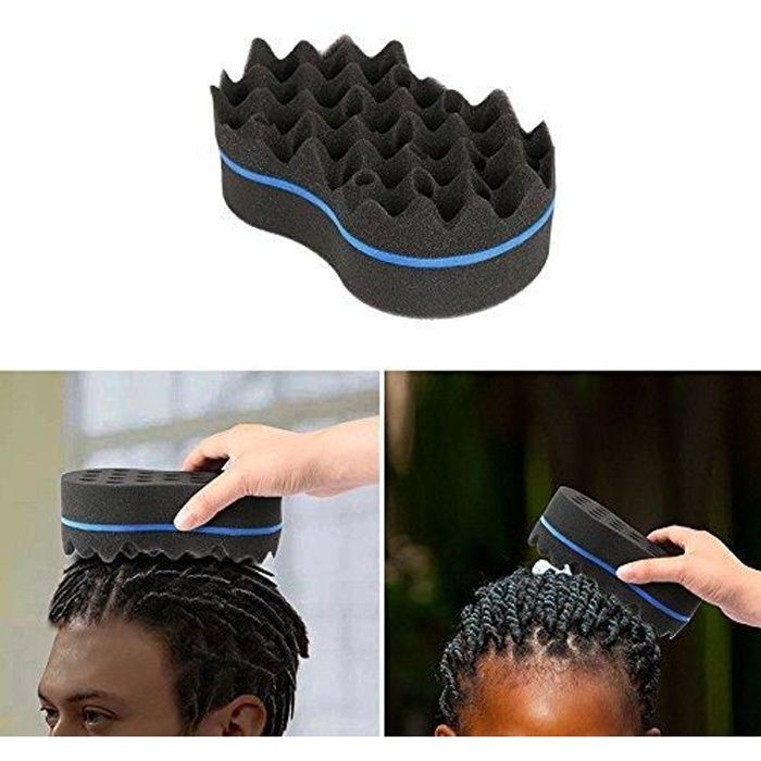 Eponge Twist Cheveux Curl Brosse Bobine Style Afro