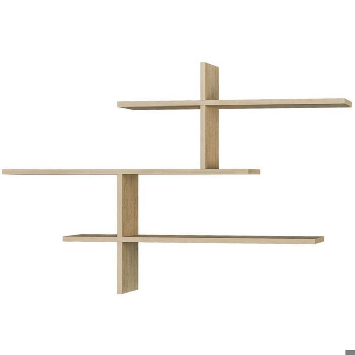 Etagère murale Woody Fashion - EMOB - Panneaux de particules mélaminés - Blanc - 123 cm x 80 cm Etagère murale Woody Fashion - EMOB - Panneaux de particules mélaminés - Blanc - 123 cm x 80 cm
