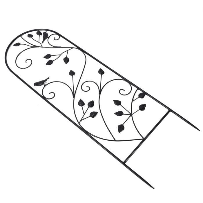 Treillis Grimpant En Rotin Métal 130 Cm - Support Pour Plantes (roses, Pois De Senteur, Tomates), Décoration Jardin Extérieur