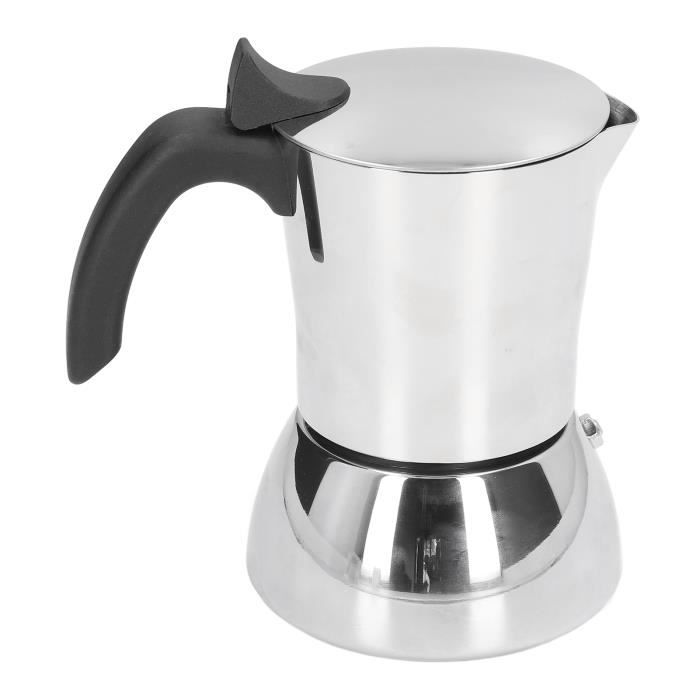Fafeicy Cafetière de camping Moka Pot en acier inoxydable de qualité