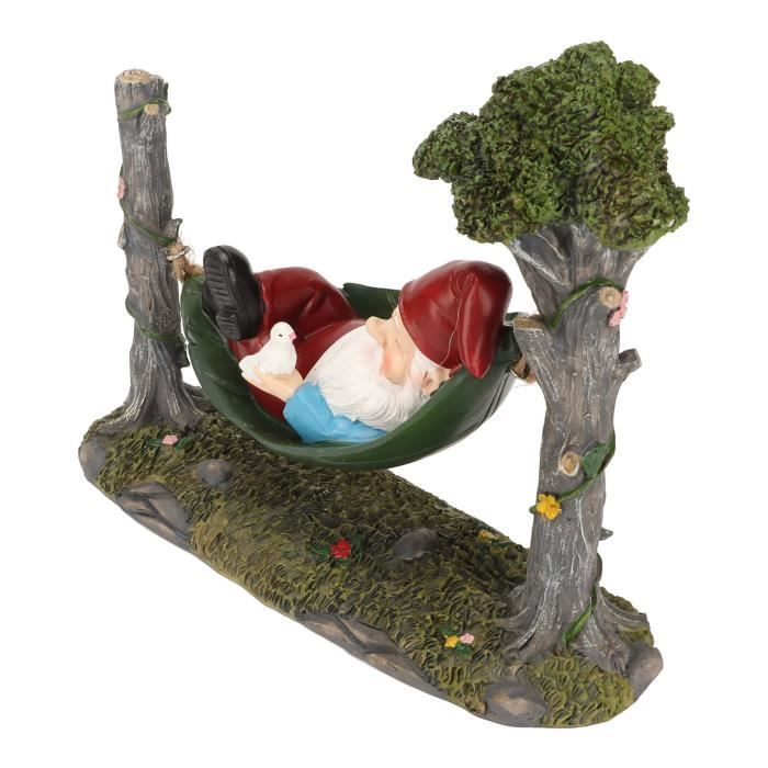 Lot De 7 Gnomes De Jardin En Résine - Décoration Extérieure Colorée Résistante Aux Intempéries