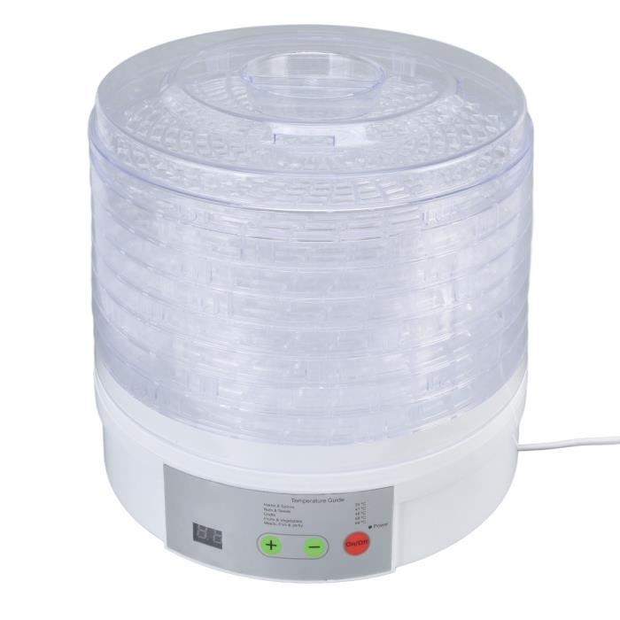 PM Company MPM MSG-02 Déshydrateur Alimentaire Électrique, 5 Plateaux PM Company MPM MSG-02 Déshydrateur Alimentaire Électrique, 5 Plateaux