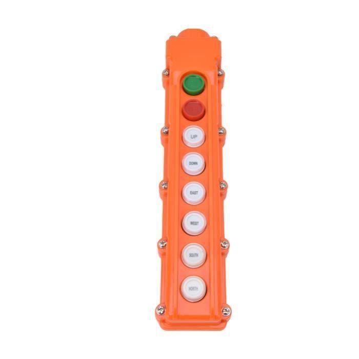 Télécommande De Grue 3 Boutons IP68 - Avec Bouton Arrêt D'Urgence, PC Ignifuge