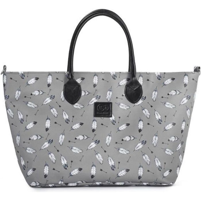 Sac langer KINDERKRAFT MOMMY BAG Gris Grande taille L ger