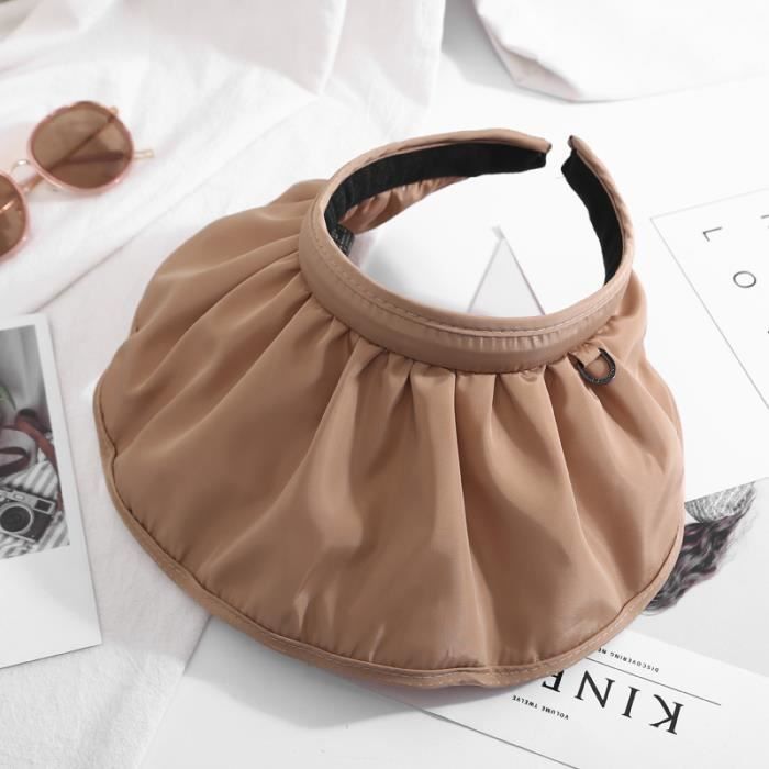 Coeki Lot De 2 Chapeaux De Soleil Pliable Pour Femme - Large Bord Protection UV UPF 50+ - Chapeau Extérieur Réglable