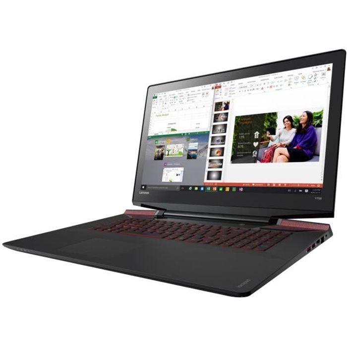 Top achat PC Portable Lenovo Y700-17ISK 80Q0 Core i7 6700HQ - 2.6 GHz Win 10 Familiale 64 bits 12 Go RAM 1 To HDD 17.3" IPS 1920 x 1080 (Full HD) GF… pas cher