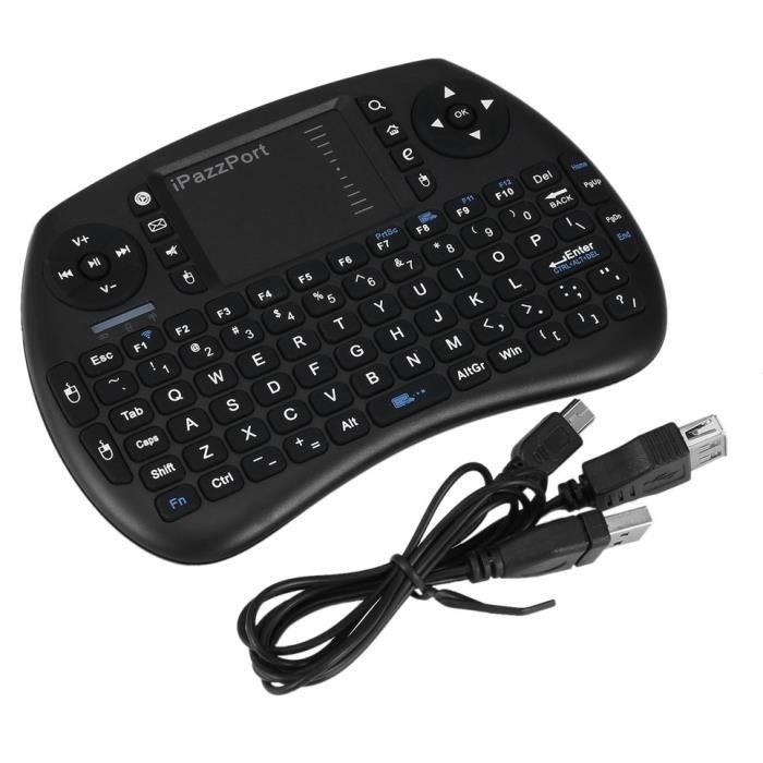 Clavier Mini 2.4GHz Avec Touchpad USB - 83 Touches Pour PC, Mini Et Portable