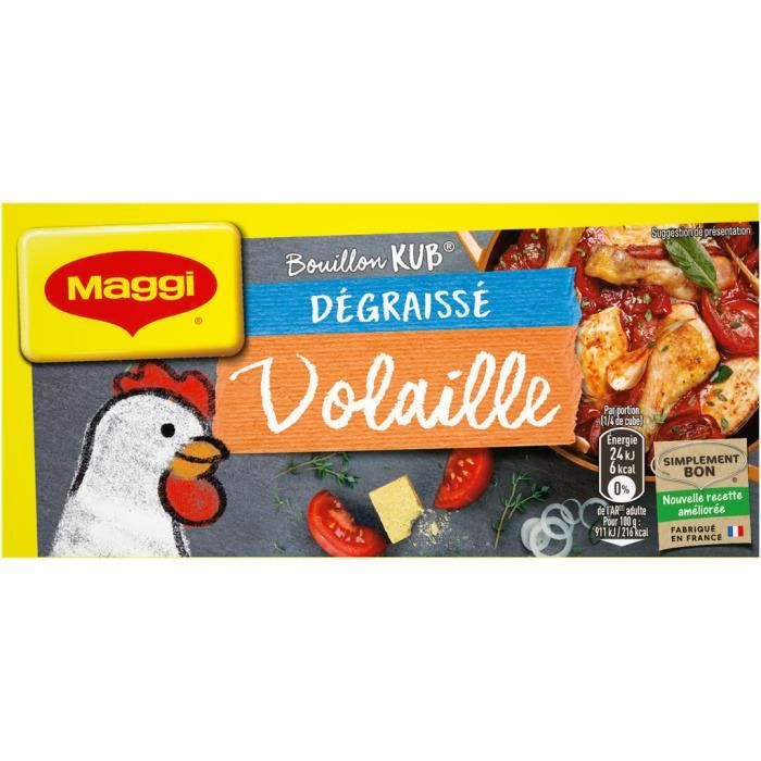 MAGGI Bouillon de volaille 12 x 10 g Cdiscount Au quotidien
