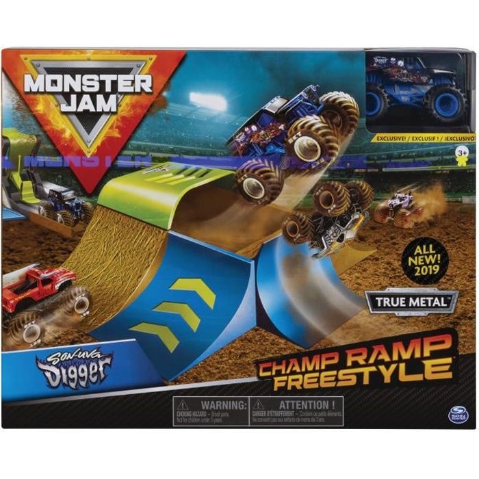 MONSTER JAM PLAYSET CHAMP RAMP FREESTYLE Echelle 164 Pour Enfant