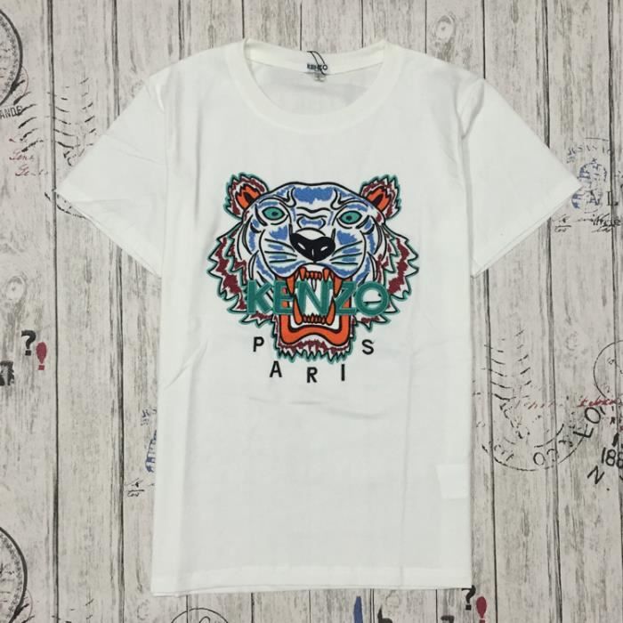 Kenzo Tigre Tees Shirts Homme Femme Pur Coton T Shirt Polo Chemise Blanc Vert Bleu Blanc Vert Bleu Achat Vente T Shirt Soldes Sur Cdiscount Des Le 20 Janvier Cdiscount