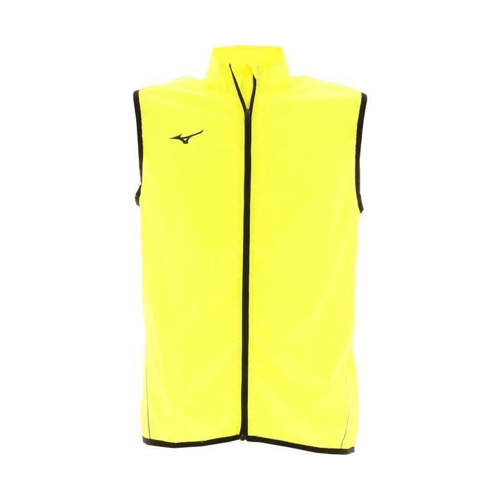 Vestes de running Gilet train vest jaune flu - Mizuno
