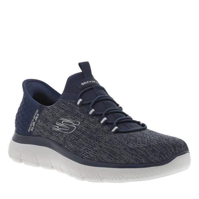 Skechers Baskets basses - SKECHERS - Homme - Textile - Lacets - Bleu marine