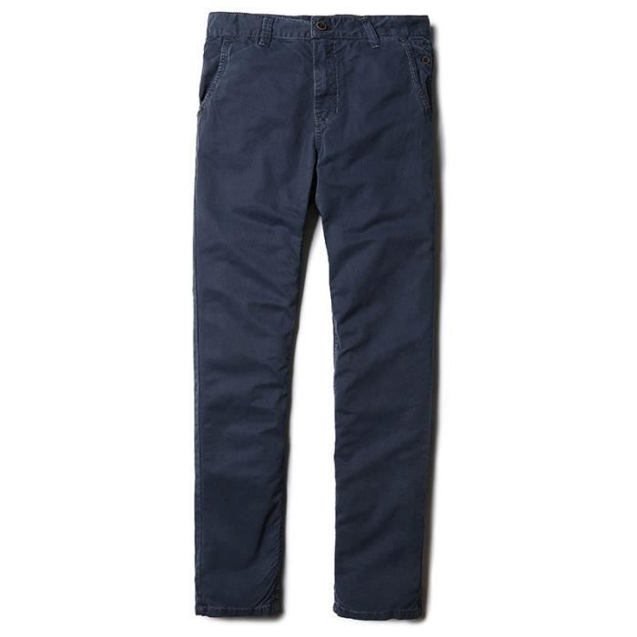 Pantalon Cargo Coton Homme - Pantalon Travail Randonnée Stretch Décontracté Coupe Droite