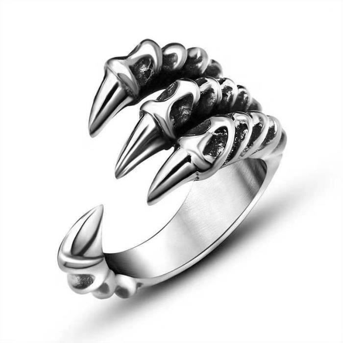 Bague Homme Acier Titane Gorille Punk – Motif Singe 3D Hip Hop Rock – Bijou Tendance Et Puissant Cadeau