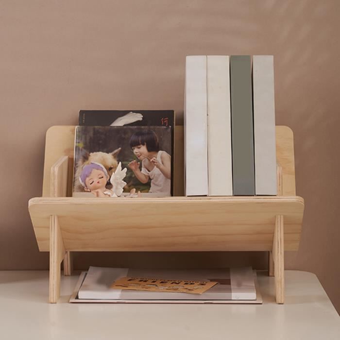 Omabeta caddie de livre de table en forme de V Bibliothèque inclinée en bois,  Support triangulaire en forme de V, bureau d'appel - Cdiscount Maison