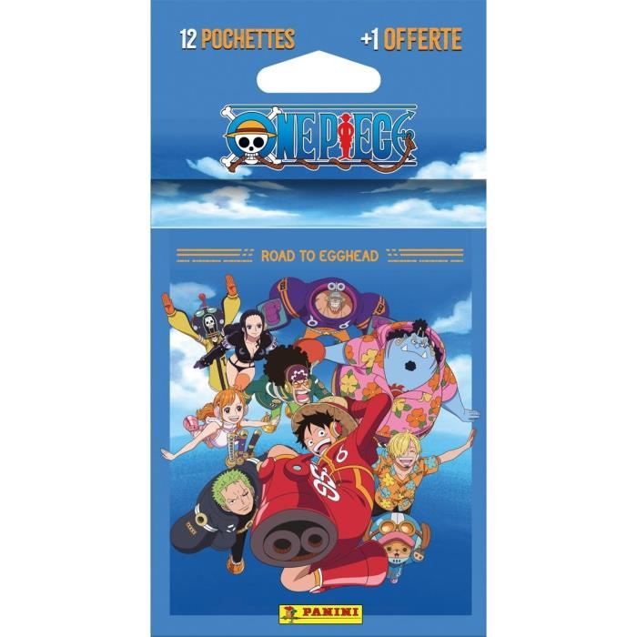 Blister PANINI ONE PIECE ROAD TO EGGHEAD 12 pochettes + 1 offerte 65 cartes
