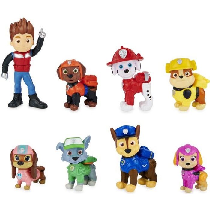 Pack De 6 Figurines Pat Patrouille Le Film - Cdiscount Jeux - Jouets