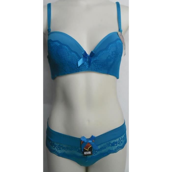 Ensemble Lingerie Vassarette Violet - Soutien-gorge Balconnet 95C Et String 44, Neuf Avec étiquettes