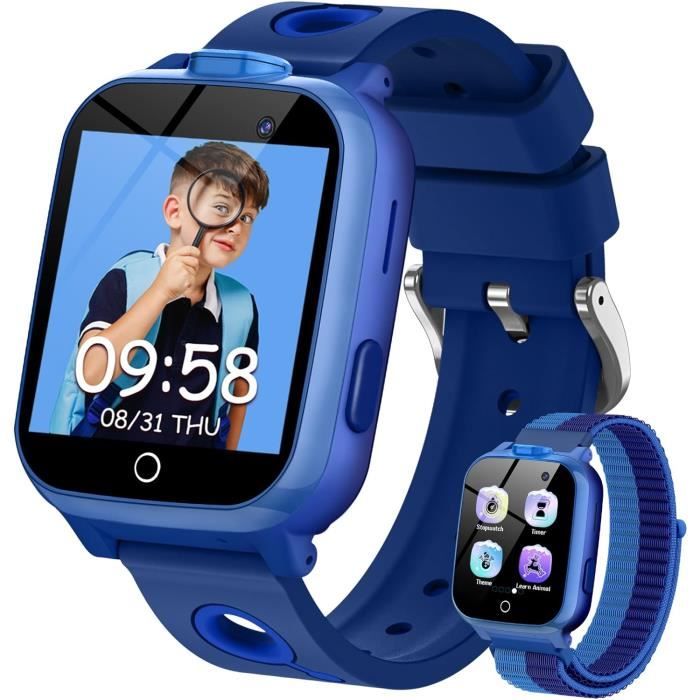 Montre Connectée Intelligente Enfant Fille Garçon, 5 Jeux Smartwatch